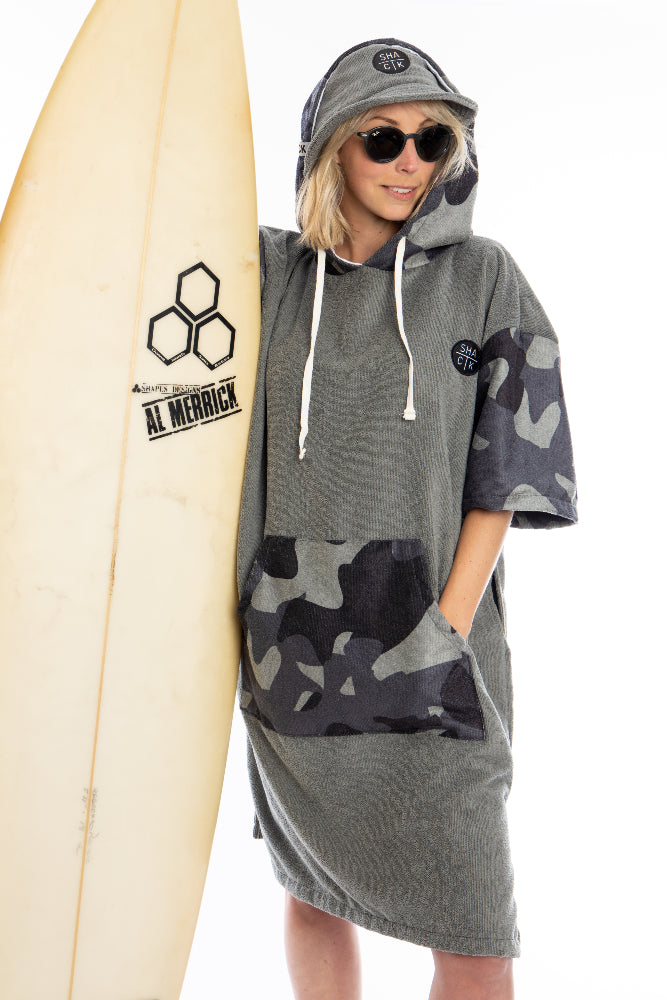 Towel Poncho camo - Unisex