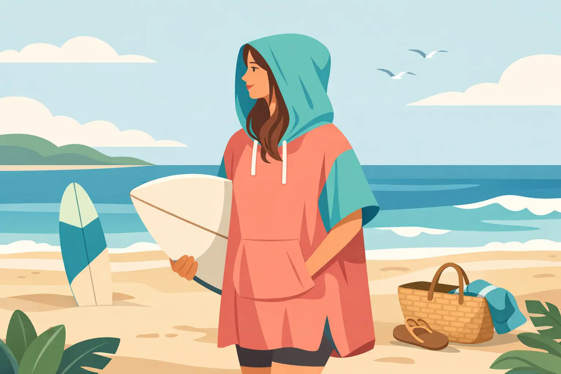 Poncho serviette surf femme - bien le choisir