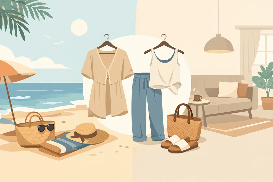 Vêtement transition plage maison : bien choisir