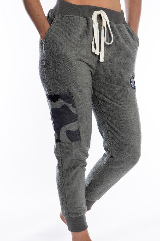 Jogger en microfibre gris camo - Unisexe