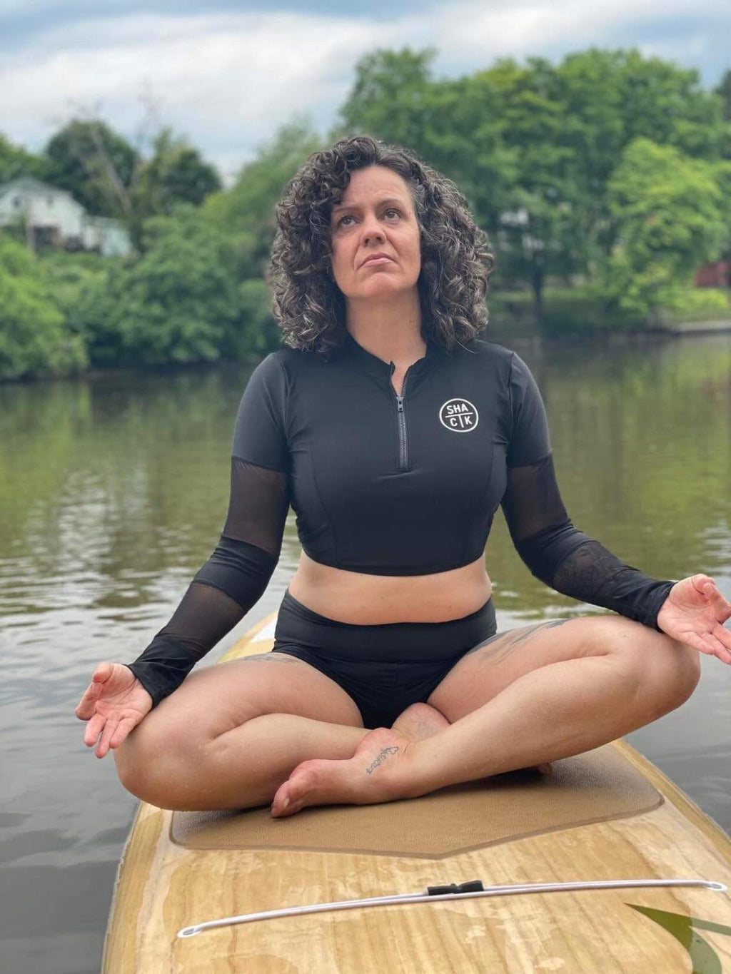 Black With Mesh - 2-Piece Rashguard | made from recycled bottles