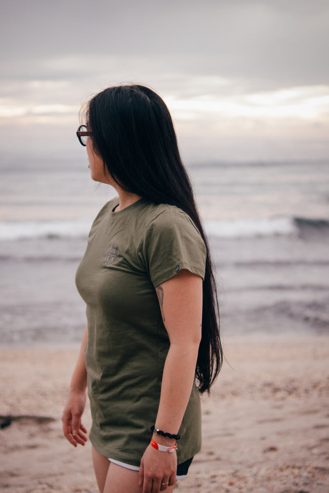 T-Shirt Ajusté À Imprimé Nature Pour Femme
