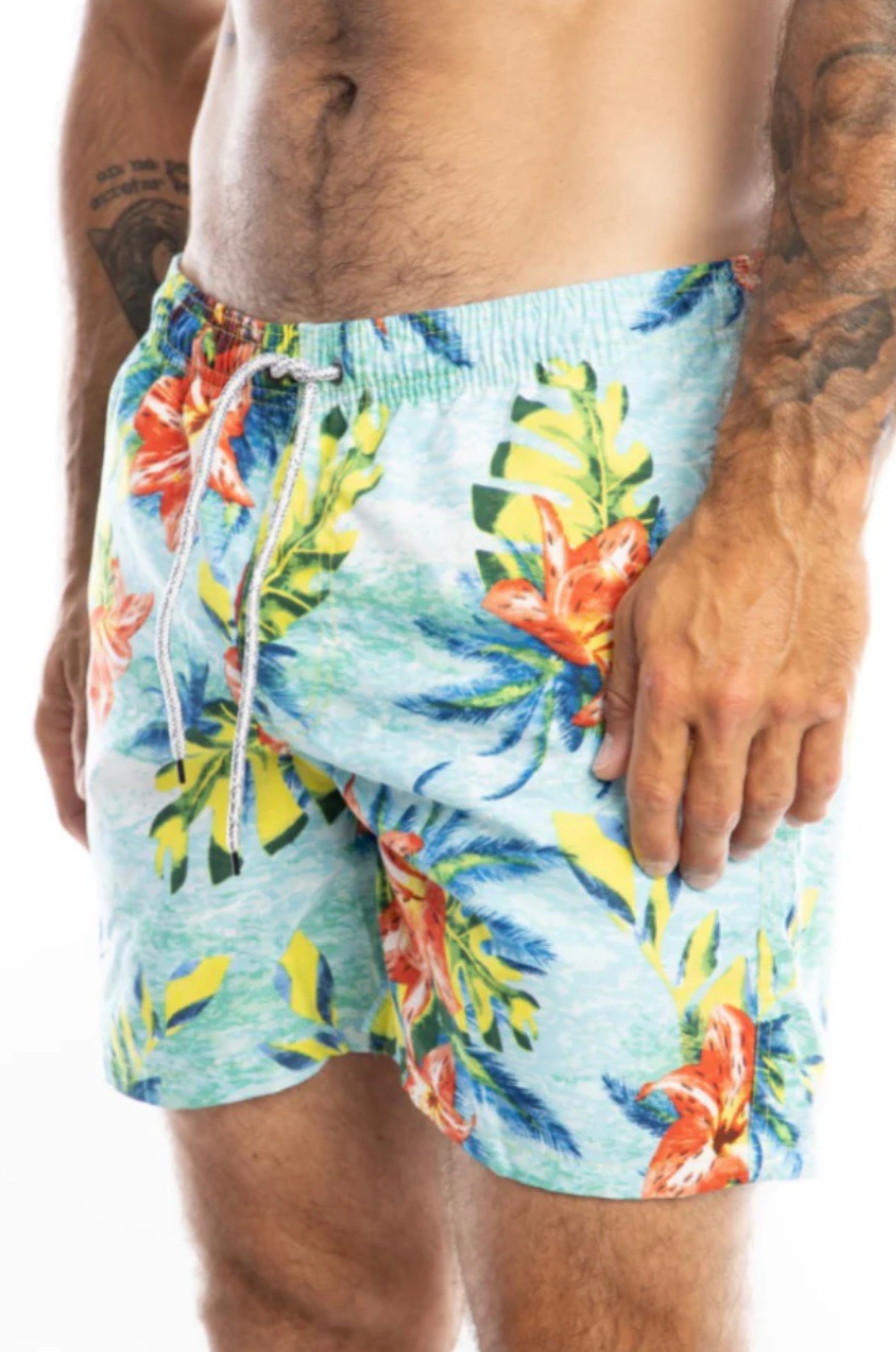 Maillot De Bain Bande Élastique À Imprimé Pour Homme