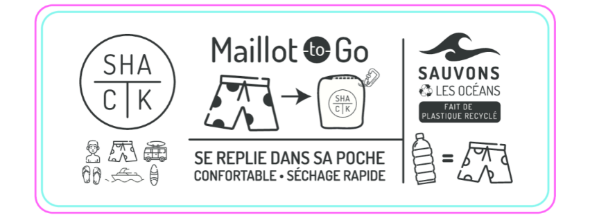 Men Swimsuit-to-Go (made from recycled bottles)
