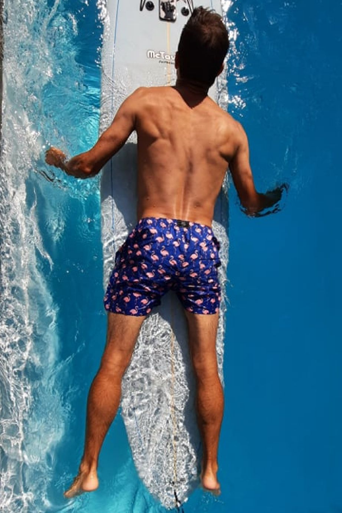 Maillot De Bain Bande Élastique À Imprimé Pour Homme